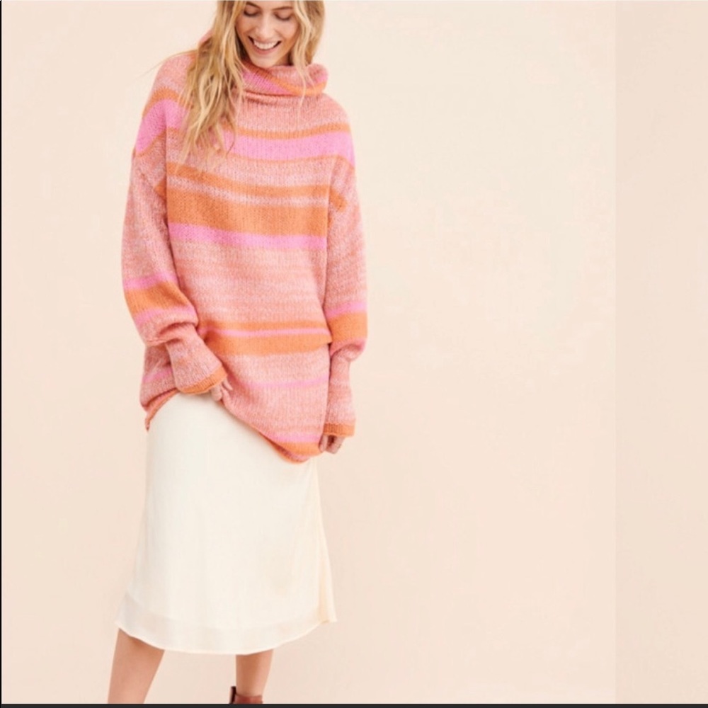 NWT Free People flowers combo sweater large
